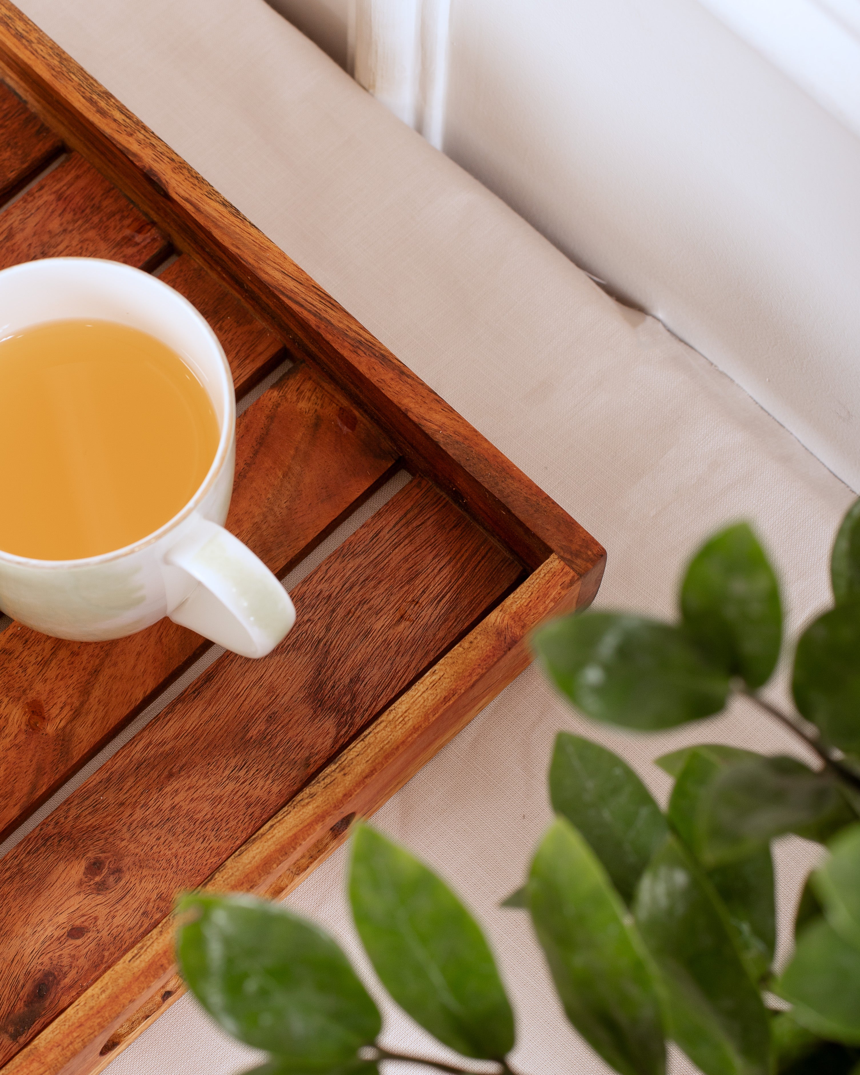 handcrafted wooden tray 